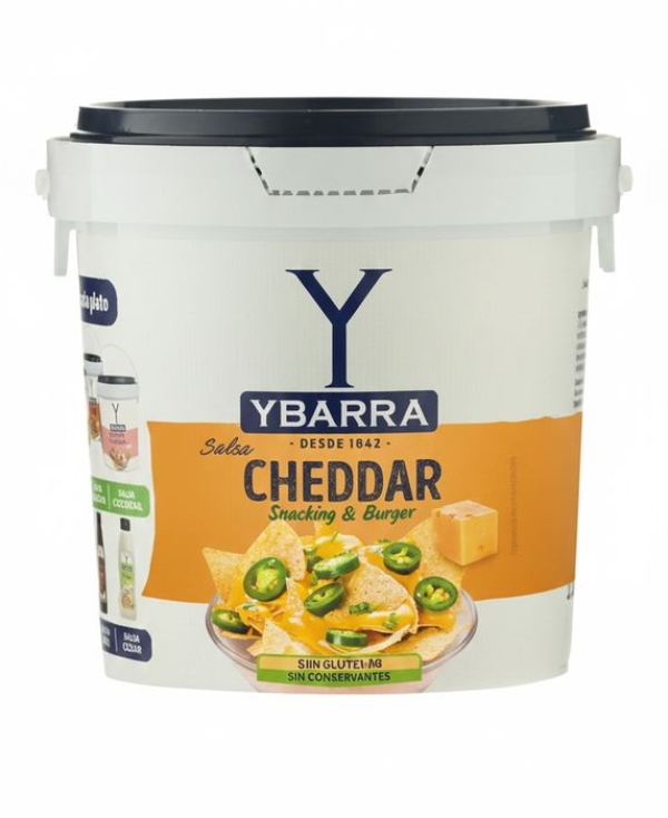 SALSA CHEDDAR YBARRA 2X1,8 KG